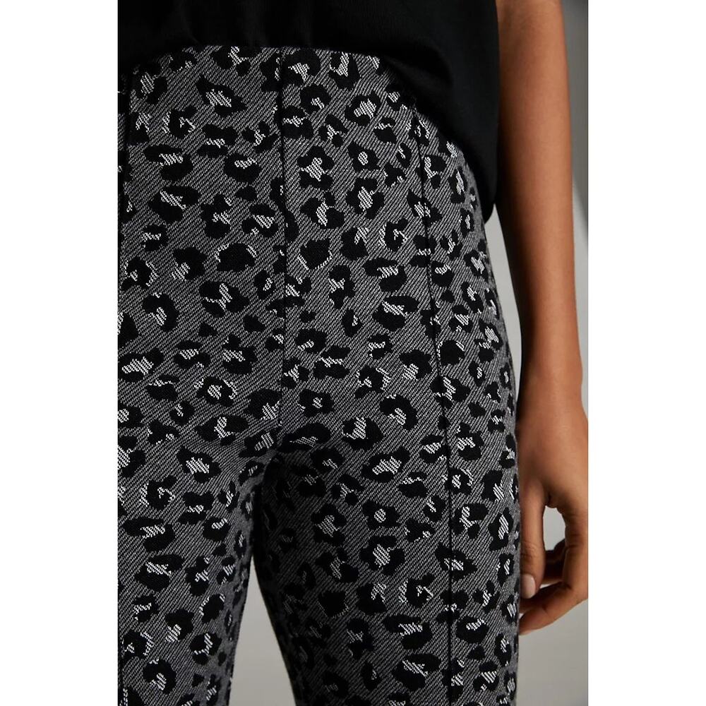 Maeve Black and Gray Patterned Flare Pants - Picture 4 of 13